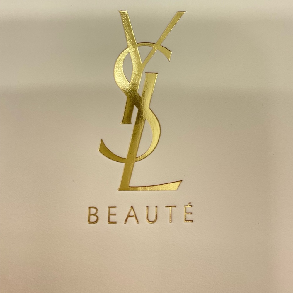 Yves Saint Laurent White Cosmetic Bag - Picture 9 of 9